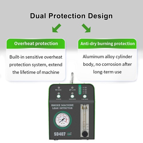 EVAP Smoke Machine Leak Detector 12V DC for Vacuum Pipes, Fast & Accurate Tester