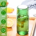 thumbnail image 2 of Eummy Bedside Water Carafe with Tumbler Glass Water Pitcher with Cup Large Capacity Nightstand Carafe Set Vintage Bedside Glass Carafe Set 17.5oz, 2 of 8