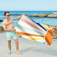 thumbnail image 6 of Summer Savings Boovnll Beach Towels, 30x60" High Absorbent Quick Dry Sand Free Microfiber Lightweight Beach Towel for Beach, Yoga, Gym, Travel, Pool, Beach Accessories, Beach Towels Oversized, 6 of 8