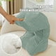 thumbnail image 5 of Cojín lumbar de pana | Almohada ergonómica de soporte | Asiento de pana suave para silla de oficina, coche, viajes, siestas | Almohada portátil multiusos | 1 Pieza | 48x25x19cm, 5 of 6