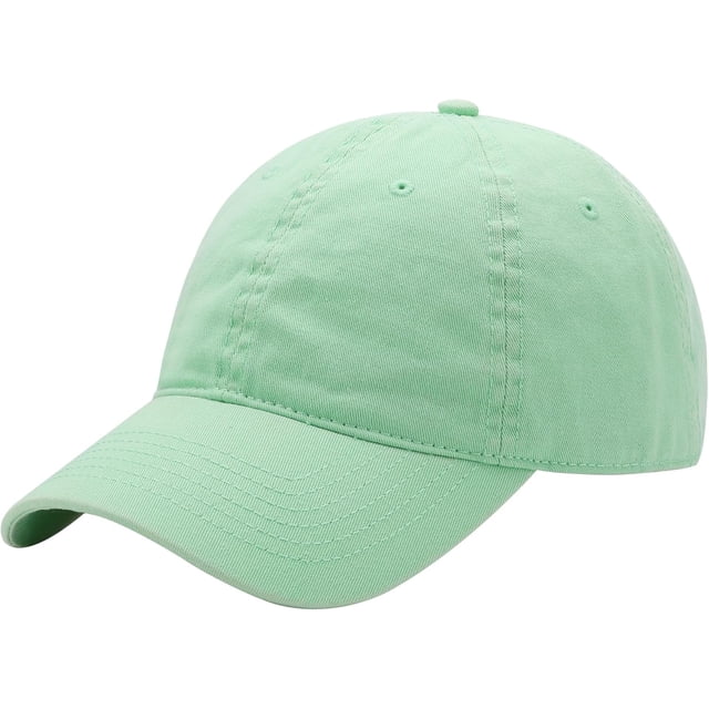 Plain Washed Baseball Cap - Retro Adjustable Cotton Hat, Vintage Structured Golf Dad Cap for Men Women