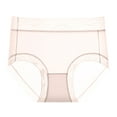 thumbnail image 2 of Underwear for Girls Women's Lace Abdomen Mid-Rise Waist and Hip Lift Comfortable Body Breathable Underwear Briefs Pink Xl, 2 of 3