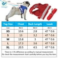 thumbnail image 2 of Deago No Pull Dog Pet Harness Reflective Adjustable No Choke Easy Control With Leash for Small Dog Cat Pet Outdoor Walking Travel (Blue, XL), 2 of 7