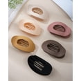 thumbnail image 2 of AWAYTR 6 Pack Matte Flat Hair Claw Clips, Large Oval French Clips, No Slip Strong Grip for Yoga, Daily & All Hair Types, 2 of 7