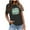 Black, variant on IROINNID Tops For Women Summer Loose T-Shirt Comfy Fashion Printed Loose Short Sleeves Round-Neck Tops