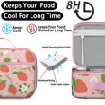 thumbnail image 4 of Lunch Box with Padded Liner Spacious Insulated Lunch Bag Durable Food Carry Bag with Strap for Commuters Outdoor Enthusiasts School Sports Beach Picnic Work Camp, 4 of 6