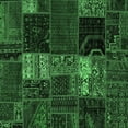 thumbnail image 1 of Ahgly Company Indoor Square Oriental Emerald Green Modern Area Rugs, 3' Square, 1 of 4