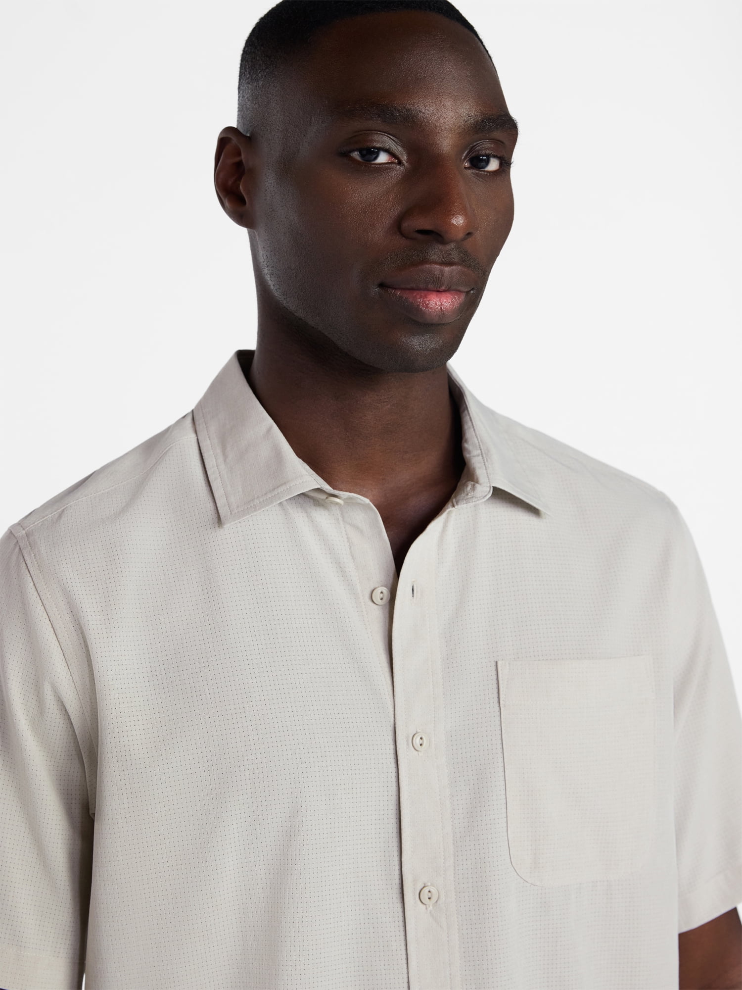 George Men's Commuter Shirt with Short Sleeves, Sizes S-3XL