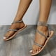 thumbnail image 5 of Sandalias de diamantes de imitación para mujer, correa fina, zapatos transparentes con punta plana Wmkox8yii  nm5635, 5 of 7