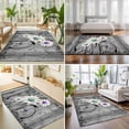6x9 Rustic Daisy Large Area Rug for Living Room, Washable Non Slip Low ...