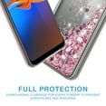 thumbnail image 4 of Moto E6 Plus Case, Kaesar Quicksand Flowing Liquid Floating Ultra Thin Shock Absorption Clear TPU Case for Moto E6 Plus (Pink), 4 of 4