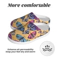 thumbnail image 6 of Kdxio Butterfly 3 Women's Men's Slippers Plush Slip-On House Slipper for Winter Indoor Soft Cushion Non-slip Fluffy Slides Slippers-46/47, 6 of 7