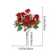 thumbnail image 3 of Ramo de rosas artificiales en miniatura | Rosas artificiales de seda para centro de mesa de boda | Decoración para el hogar y la sala de estar | Colores degradados: morado, blanco, rojo, rosa,, 3 of 6