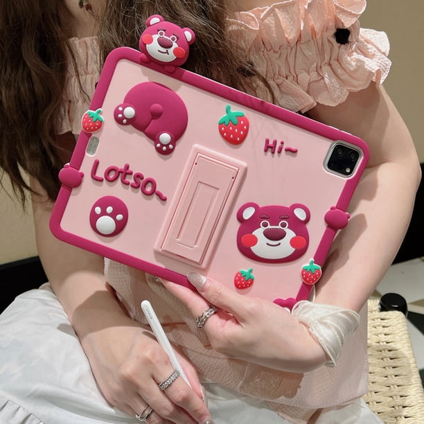 Nuevo Funda protectora air3 de silicona con dibujos animados para ipad, tableta mini45 de 10,2