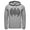 Athletic Heather, variant on Men's Batman Logo Geometric Pull Over Hoodie Black Medium