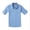 Blue Azure, variant on Boy's Cotton Plaid Roll Up Button Down Sports Shirts Orange/White 3/4