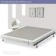 Continental Sleep Twin Size Fully Assembled 4" Box Spring For Mattress, Sensation Collection