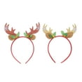 thumbnail image 1 of EeaseMX 2 diademas de astas navideñas para fiestas, disfraces, cosplay, aros de pelo de ciervo para mujeres, niñas y niños., 1 of 7