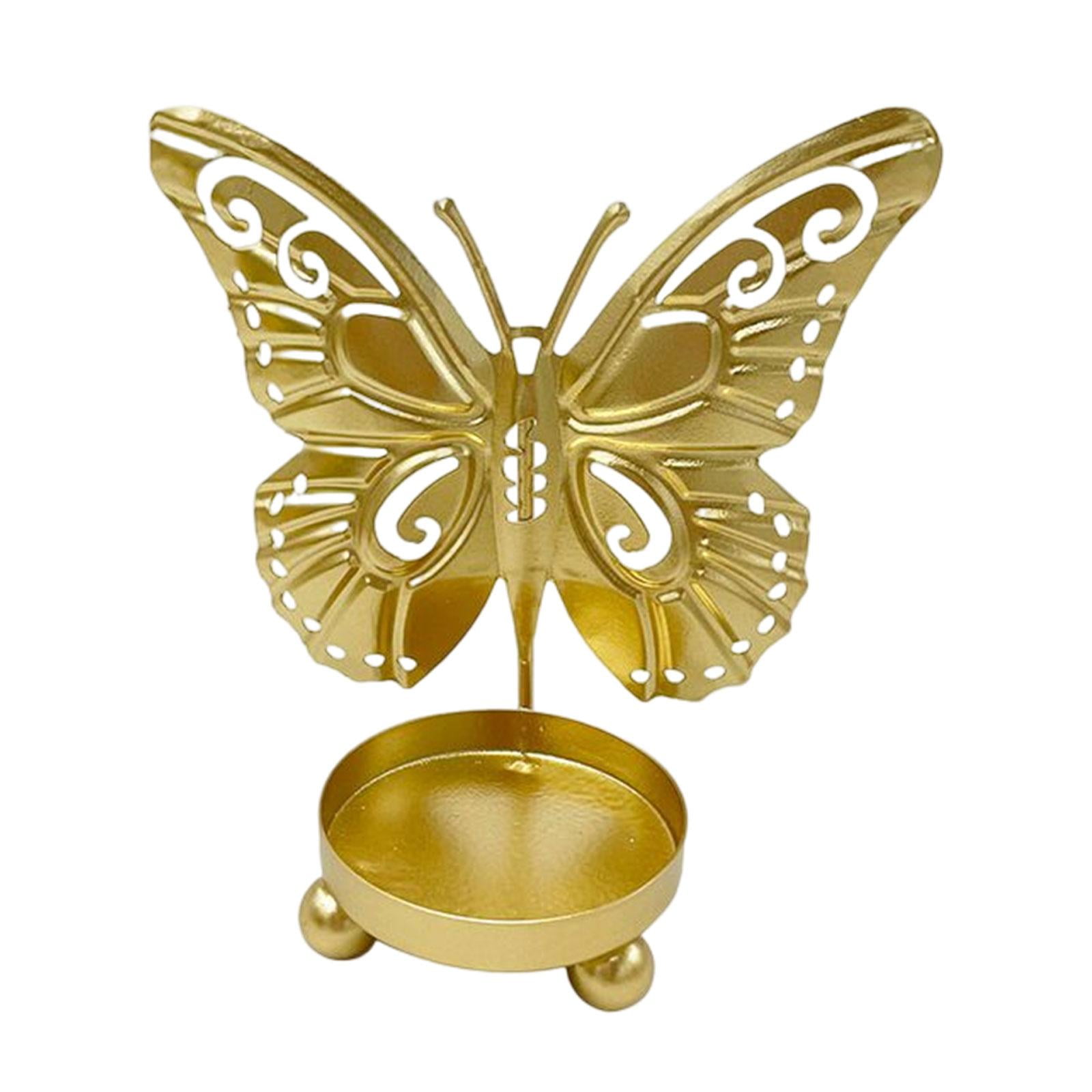 Creative Butterfly Candle Holder Hollow Carved Candlestick Stand