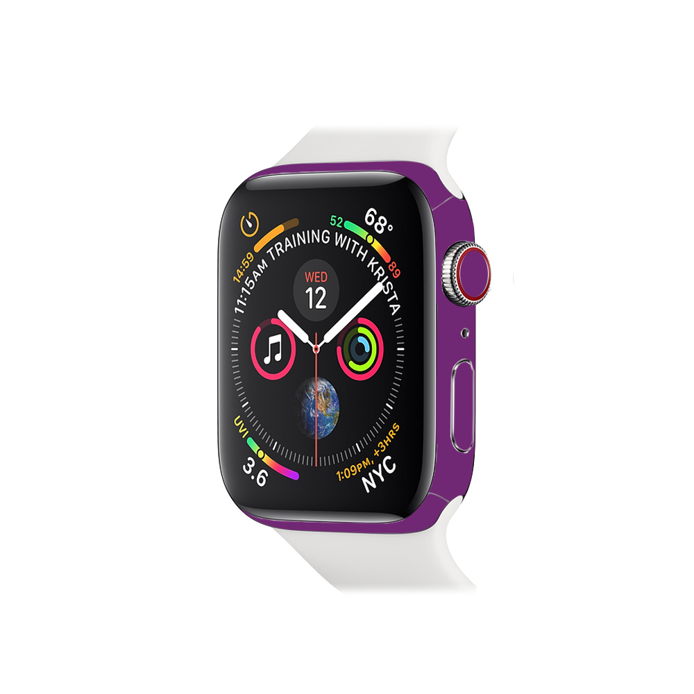 MightySkins Skin for Apple Watch Series 4 \u0026 5 \u0026 6 44mm - Solid Purple |  Protective Viny wrap | Easy to Apply and Change Style | Made in the USA -  Walmart.com - Walmart.com