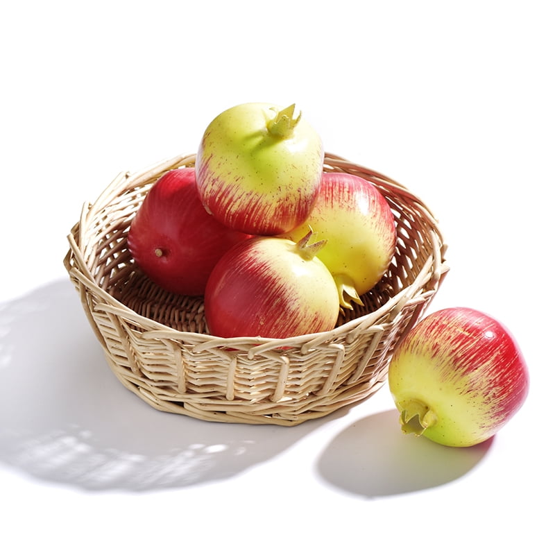 Gogosir Simulated Fruit Models Artificial Fruit Banana orange peach mango Pear Pomegranate Apple Orange Prop Decor for Home Party Festival