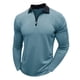 thumbnail image 1 of pstuiky Camisas de manga larga de invierno para hombre, Camiseta de manga larga con cuello alto y cremallera para hombre, blusa lisa con cuello vuelto y manga larga xl, 1 of 5