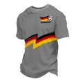 thumbnail image 2 of Women's Germany Football Graphic T-Shirt, Men's Soccer Graphic T-Shirt, Casual Short Sleeve Sports Top for Workout for Soccer Tournament 2026 Dark Gray Size: XL, 2 of 5