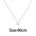 thumbnail image 5 of UDIYO Necklace Simple Anti-rust Women Five Point Star Shape Clavicle Chain for Dating, 5 of 7