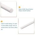 thumbnail image 3 of Unique Bargains ABS Plastic Rod Round Solid White Bar 5.2mmx250mm for Architectural Model Making, DIY Sand Table, 5 Pack, 3 of 5