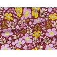 thumbnail image 5 of oneOone Rayon Red Fabric Leaves & Flower Floral Sewing Craft Projects Fabric Prints By Yard 56 Inch Wide, 5 of 5