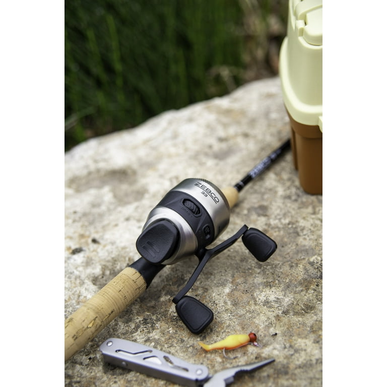 Zebco 33 Cork Spincast Reel and Fishing Rod Combo 