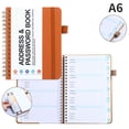 thumbnail image 6 of SLUOHZXI Address Telephone Book, 4.7x5.7-Inch, Dark Blue, Spiral-Bound,Password Book with alphabetical tabs. Internet Address Organizer Logbook. Small Pocket Password Keeper for Website Logins, 6 of 9