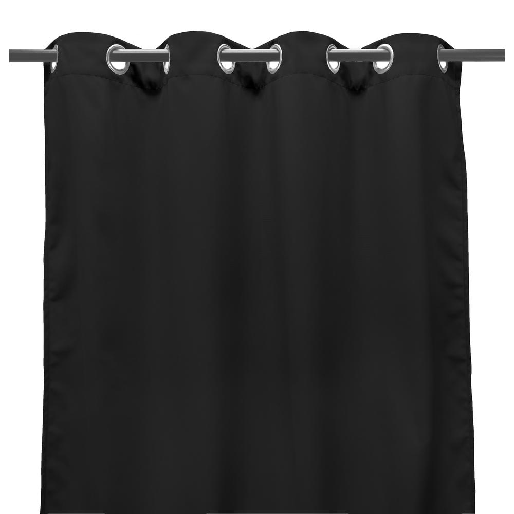 Indoor/Outdoor Curtains, Black color