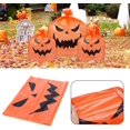 thumbnail image 3 of Heyone Halloween Pumpkin Lawn Bags 6 Pack Pumpkin Pattern Leaf Bags for Halloween Outdoor Yard Fall Lawn Trash Bag Decoration Large Pumpkin Lawn Bag - 2 Sizes, 3 of 5