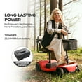 thumbnail image 6 of ENYOPRO Lightweight Mobility Scooters for Seniors, Foldable Mobile Wheelchair for Elderly, 330lbs Electric Mobility Scooter with Lithium Battery, USB Port, 20Miles, Bright Headlight, Basket, Red, 6 of 12