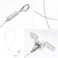 thumbnail image 3 of ETHZZLE 2Pcs Stainless Steel Hanging Wire Rope with Adjustable Hooks for Secure Picture and Lamp Suspension, 3 of 8