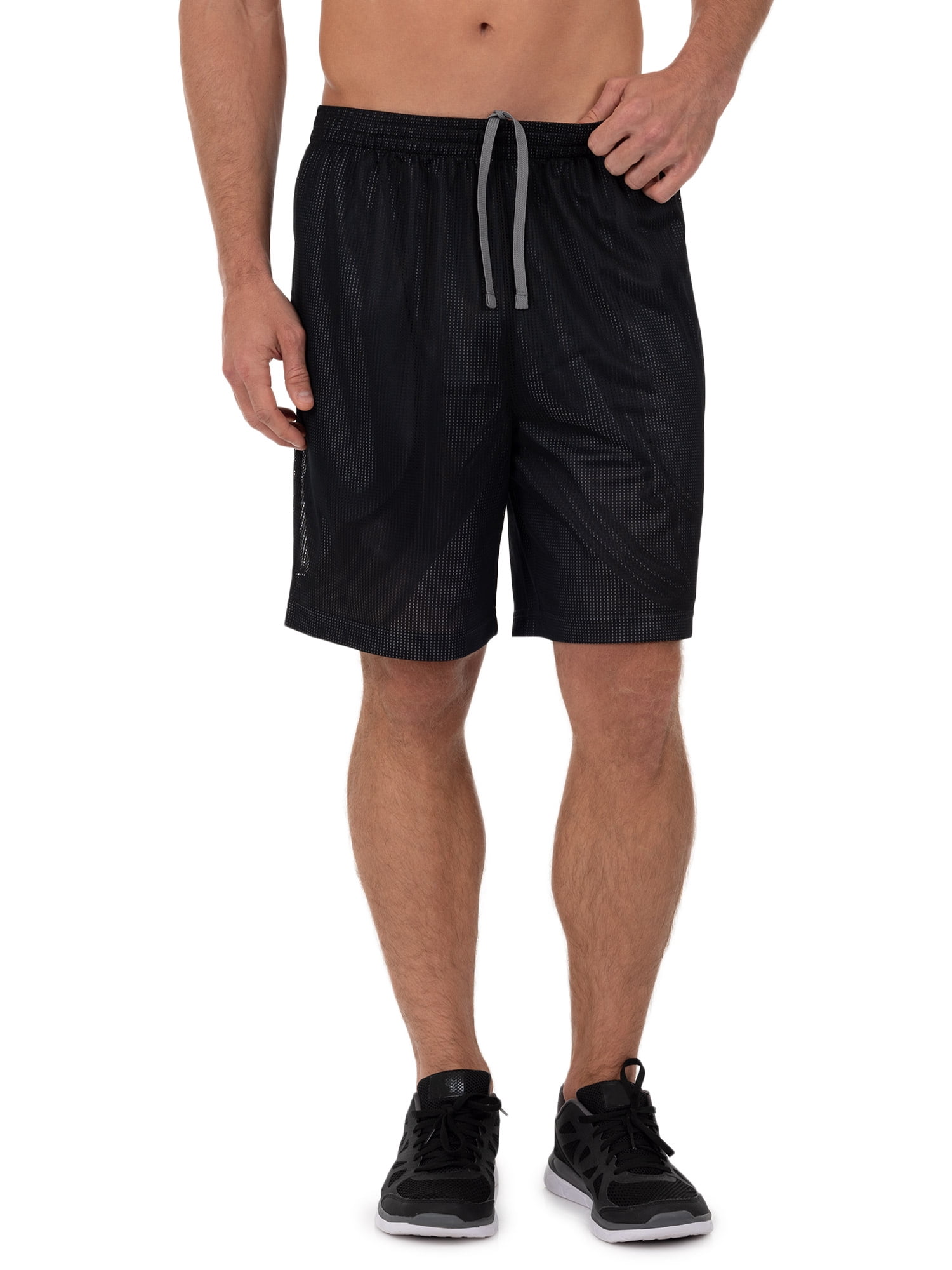 Athletic Works Men's 8" Active Grid Mesh Drawstring Shorts, 2-Pack, Sizes S-3XL