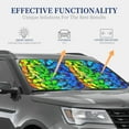 thumbnail image 4 of Kll Multicolored Butterflies Windshield Sun Shade 2-Piece Foldable Car Front Window Sunshade For Most Sedans Suv Truck - Auto Sun Blocker Visor Protector Blocks Max Uv Rays - Medium, 4 of 7