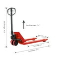 thumbnail image 2 of Tory Carrier 5500lbs Hydraulic Hand Manual Pallet Jack Trucks with 48"Lx21"W Fork Size, Red Color, 2 of 3