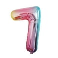 thumbnail image 1 of Number Foil Balloons Color Number Ballon Happy Birthday Party Decoration, 1 of 1