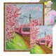 thumbnail image 1 of Hilo Algodón Egipcio Bordado Punto Cruz Tren Impreso 14CT 50x60cm, 1 of 9