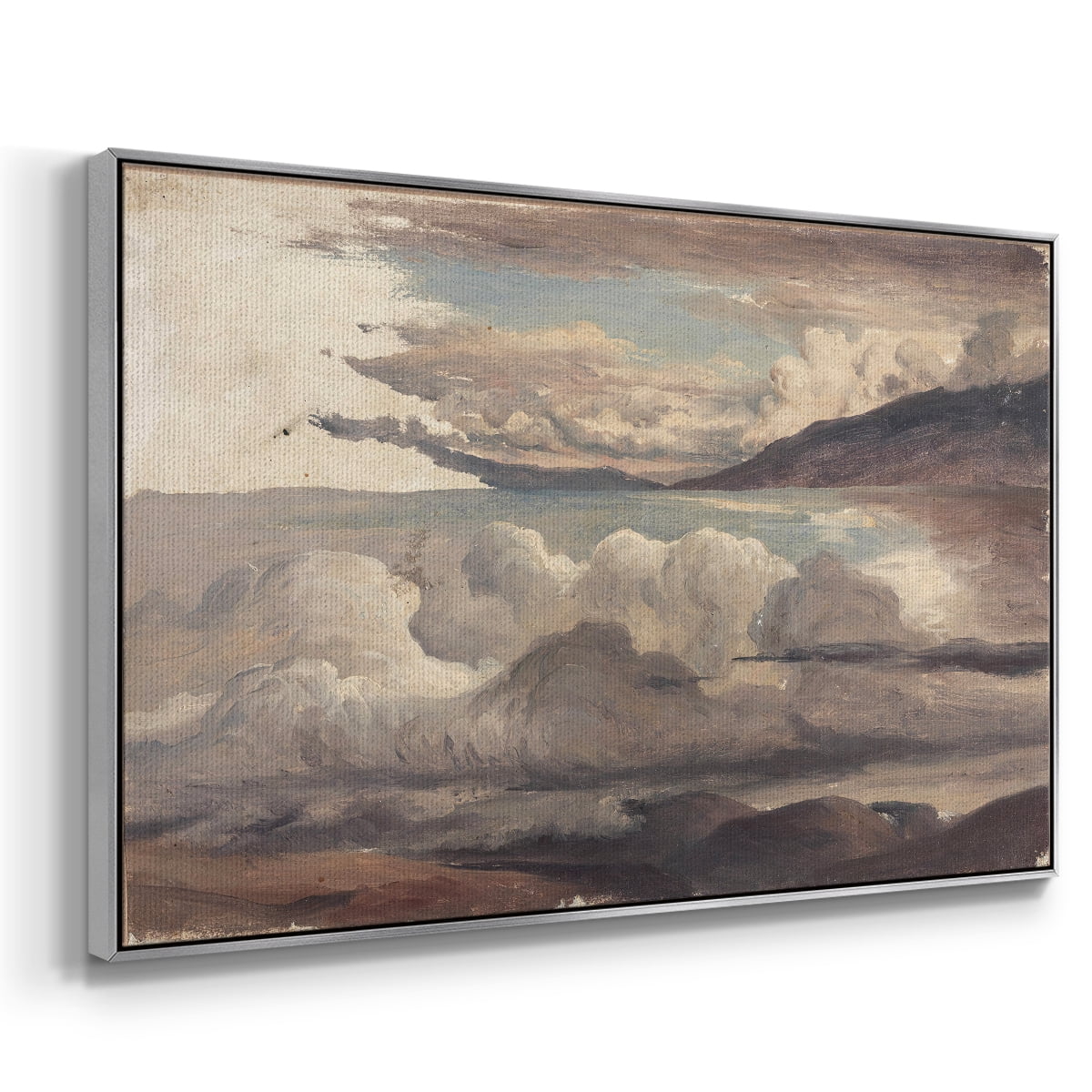 Vintage Landscape-CCCLXXI By Wexford Home Framed in Silver Wood Gallery Wrapped Canvas 27 in. x 41 in.