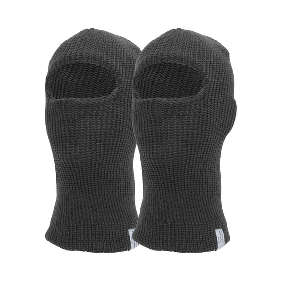 Top Headwear 2 Pack Face Ski Mask 1 Hole Balaclava, 2 PK Charcoal