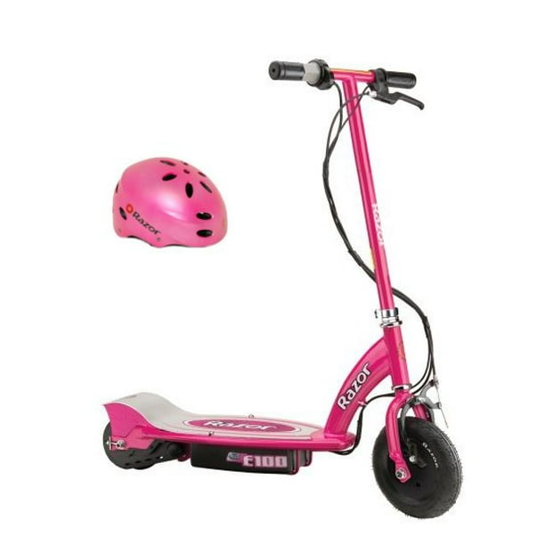 Razor E100 24V Motorized Electric Girls Scooter & Youth Sport Helmet