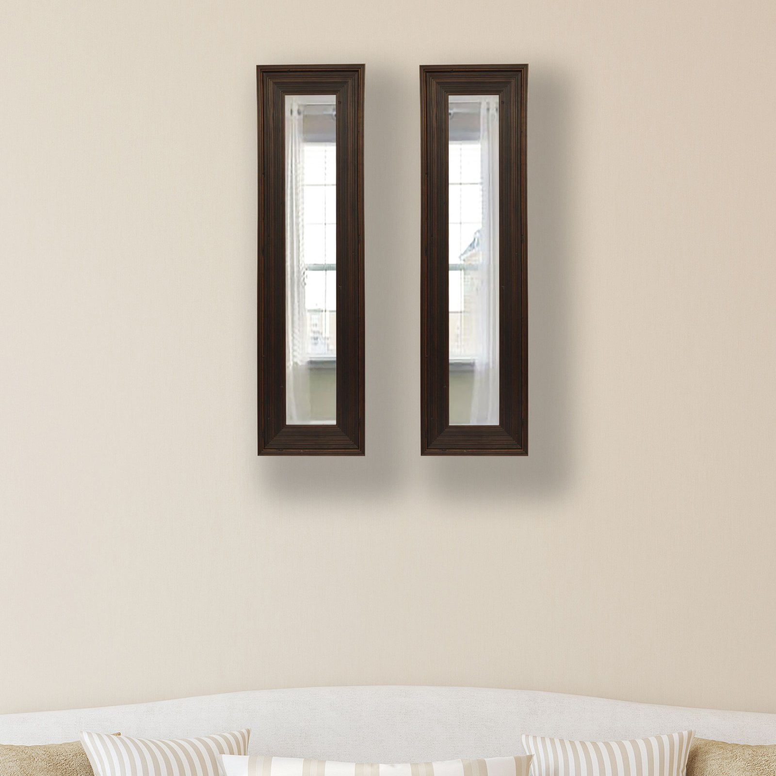 Rayne Mirrors Molly Dawn Dark Brown Barnwood Wall Mirror