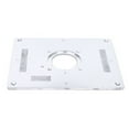 Aluminum Router Table Insert Plate w/Rings Screw For Woodworking