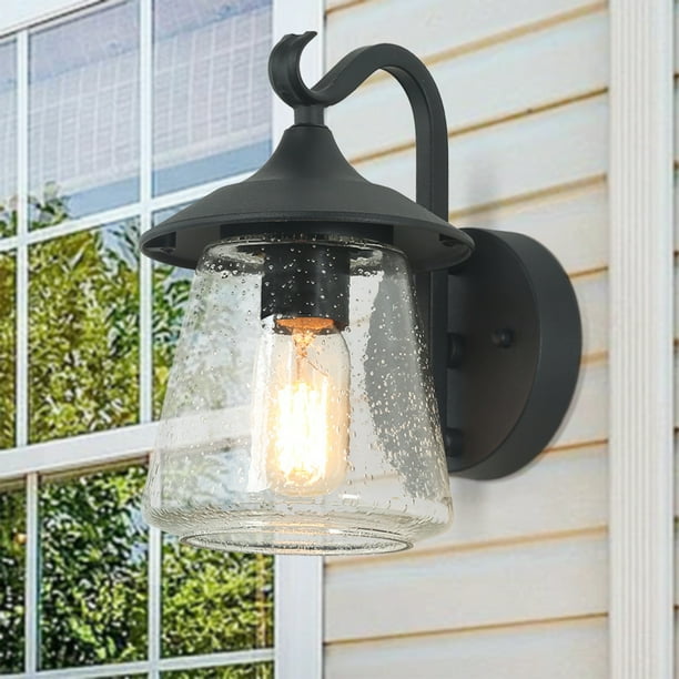 LNC Farmhouse Outdoor House Lights Black Outside Wall Lantern for Porch