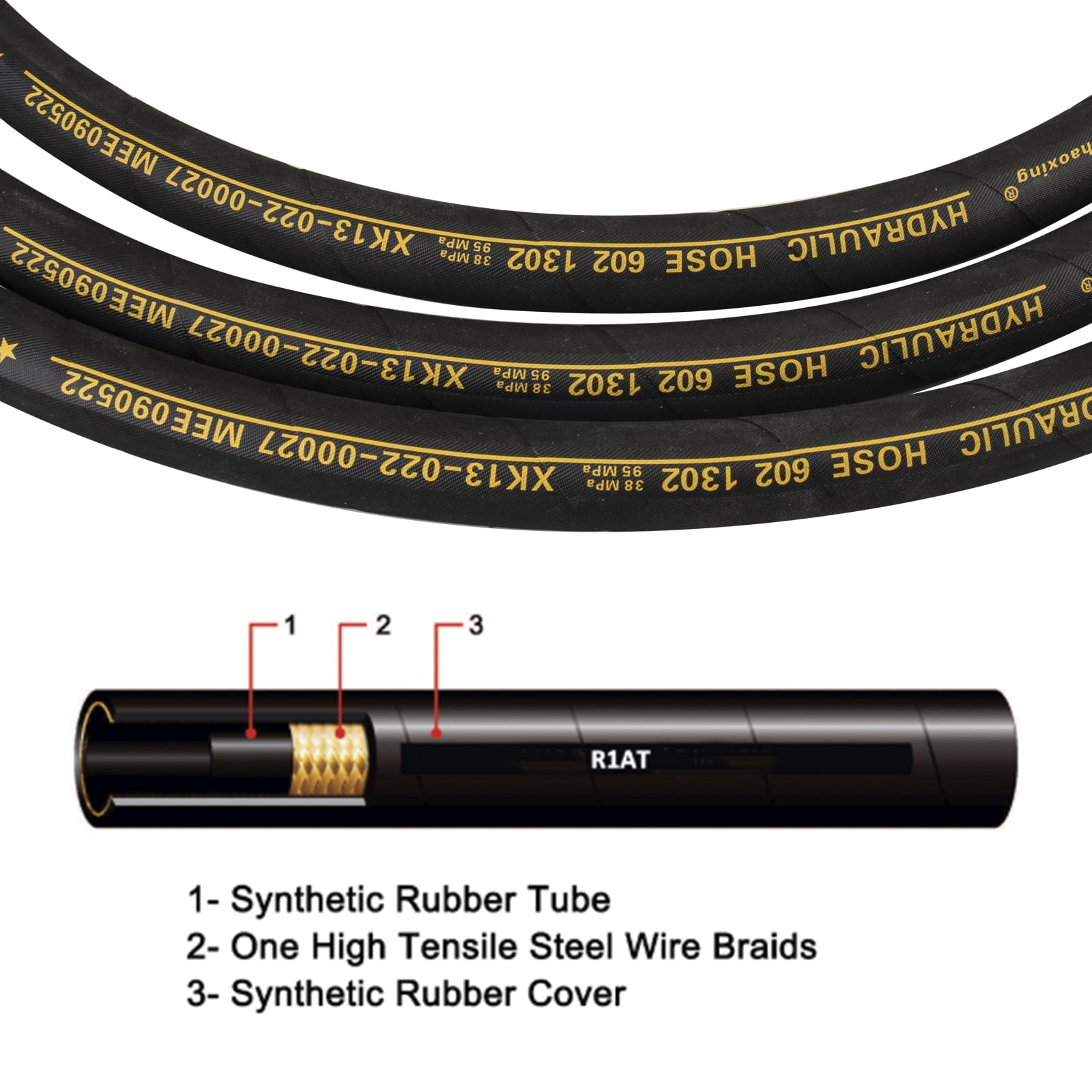 3mirrors Diesel Allison Transmission Cooler Lines Hoses Kit Compatible with 2006 - 2010 Chevy/GMC 6.6L Duramax w/ Adapters