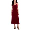 thumbnail image 1 of Taylor Womens Stretch Velvet Maxi Dress, Pink, 8, 1 of 1