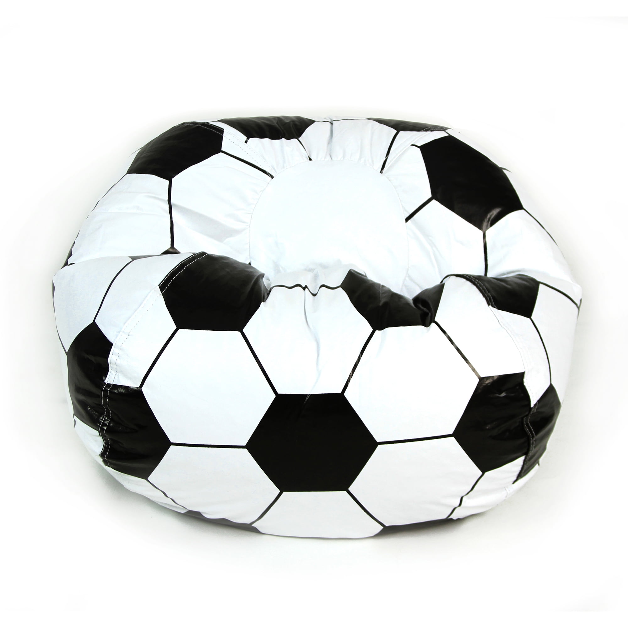 Junior Sports Vinyl Pure Bead Bean Bag, Multiple Patterns